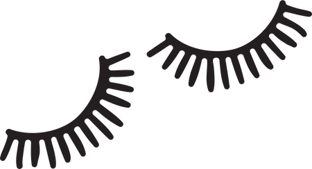 Eyelashes #2 SVG Cut File - Snap Click Supply Co.