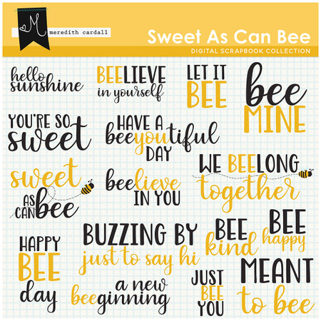 Download Sweet As Can Bee Word Art Snap Click Supply Co