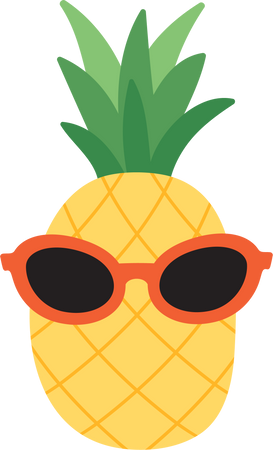 Pineapple Sunglasses SVG Cut File - Snap Click Supply Co.