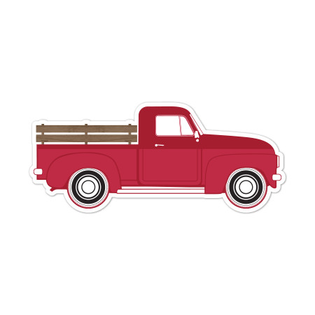 Red Truck Print And Cut File - Snap Click Supply Co.