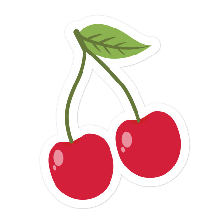 Cherries #2 SVG Cut File - Snap Click Supply Co.