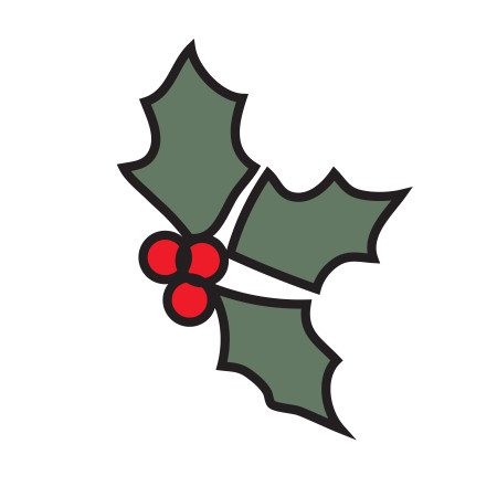Holly SVG Cut File - Snap Click Supply Co.