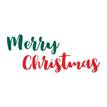 Merry Christmas 3 SVG Cut File - Snap Click Supply Co.