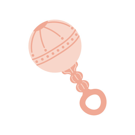 Pink Rattle Imagine Pink Rattle SVG Cut File - Snap Click Supply Co.