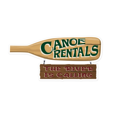 Canoe Rentals Print & Cut File - Snap Click Supply Co.