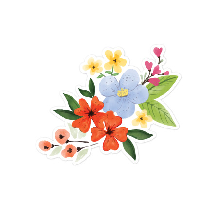 Vibrant Flowers Print and Cut File - Snap Click Supply Co.