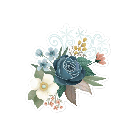 Snowflake Flowers Print and Cut File - Snap Click Supply Co.