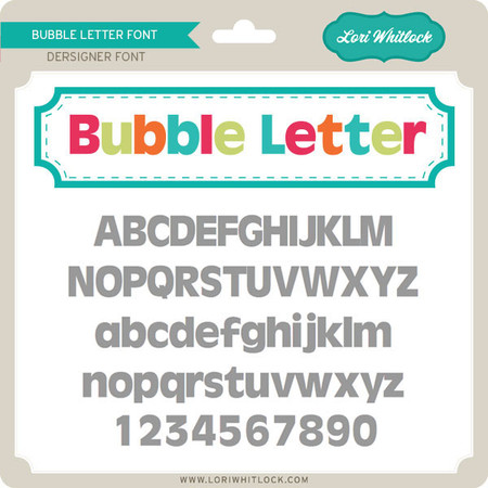 Bubble Letter Font - Snap Click Supply Co.