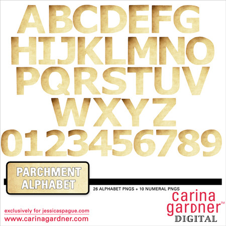 Parchment Alphabet and Numbers - Snap Click Supply Co.