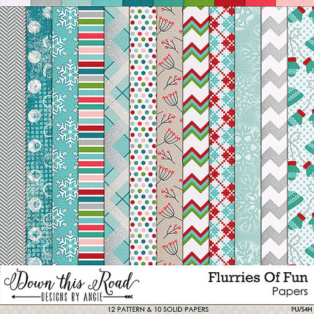 Flurries Of Fun Paper Pack - Snap Click Supply Co.