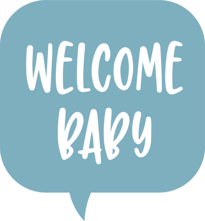 Welcome Baby Bubble Svg Cut File Snap Click Supply Co