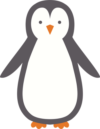 Penguin #2 SVG Cut File - Snap Click Supply Co.
