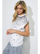 side snap knit top