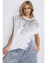 side snap knit top