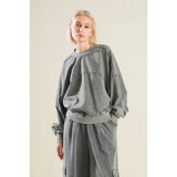 Tie Back Pullover Sweatshirt