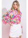 bright bright woven blouse