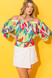 Colorful Off-Shoulder Top