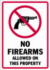 No Firearms Decal