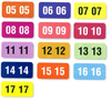 Color Code Year Labels