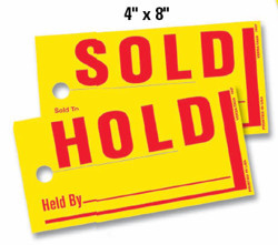 Jumbo Hold/Sold Tags
