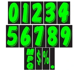 7 1/2 Adhesive Numbers