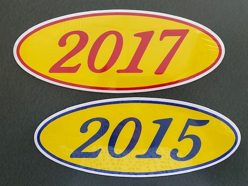 Oval Year Signs