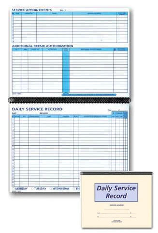 Daily Service Record Book