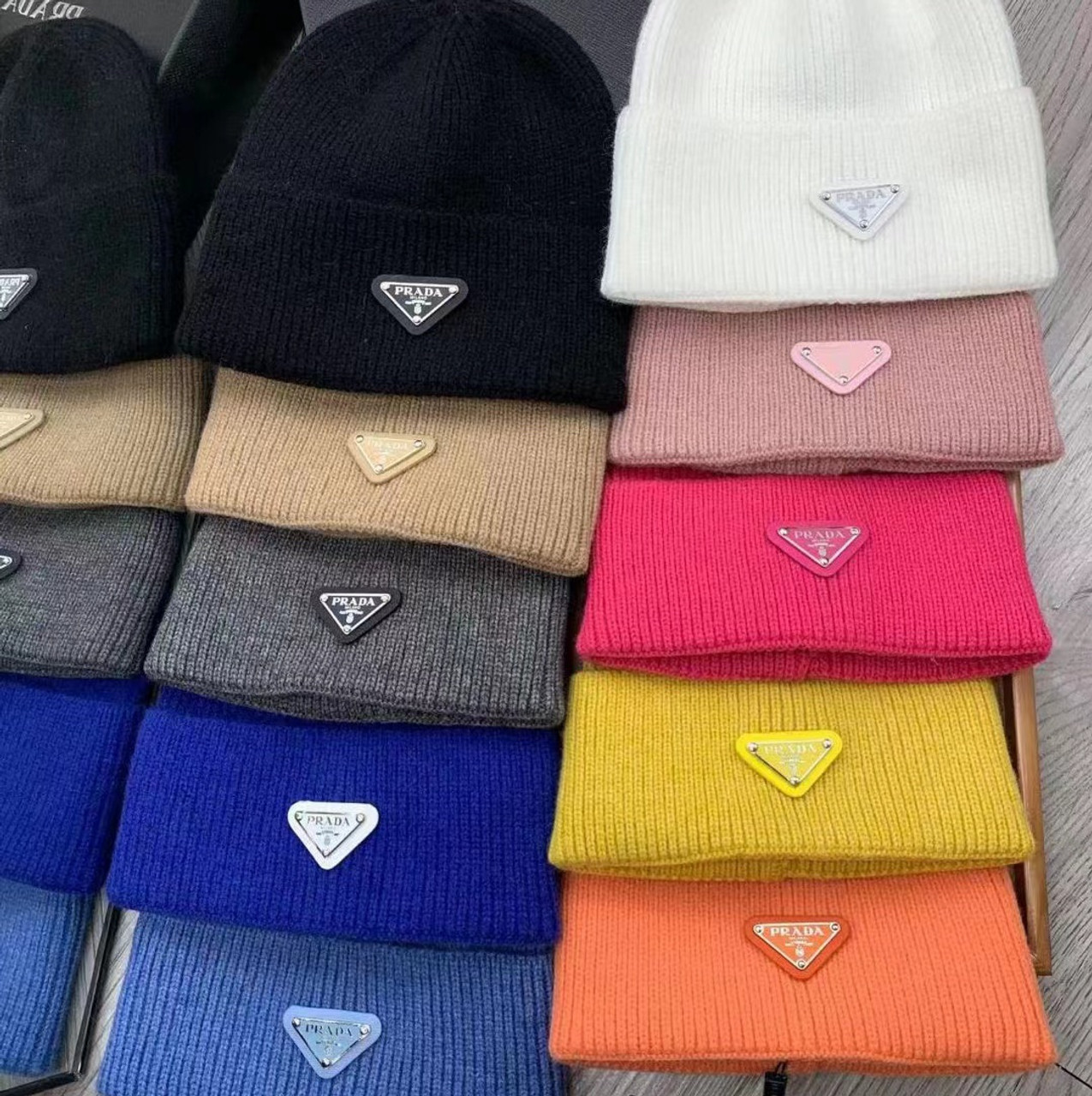 タイムセール開催中 special! PRADA 15ss geometric beanie - メンズ