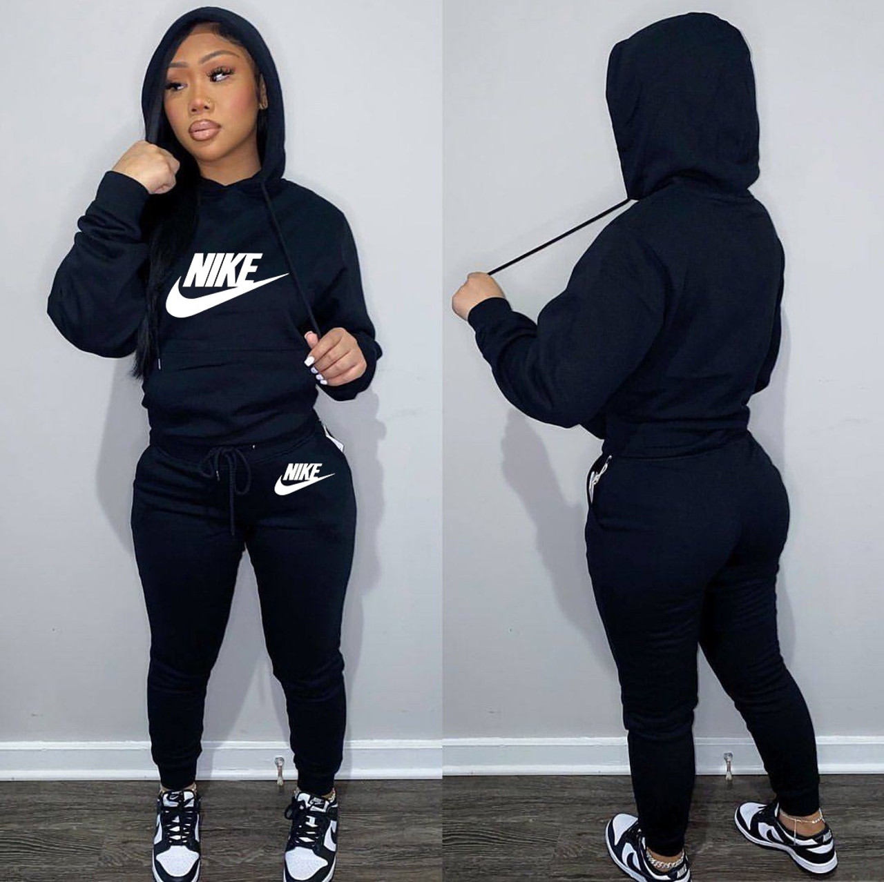 Hooded Nike Tracksuit Set - IR Fashion