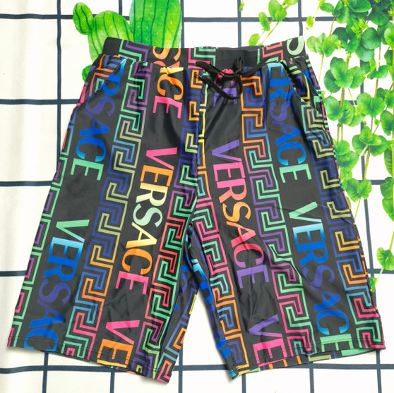 Colorful Versace Print Swim Shorts