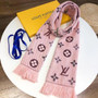 Pink slim LV scarf