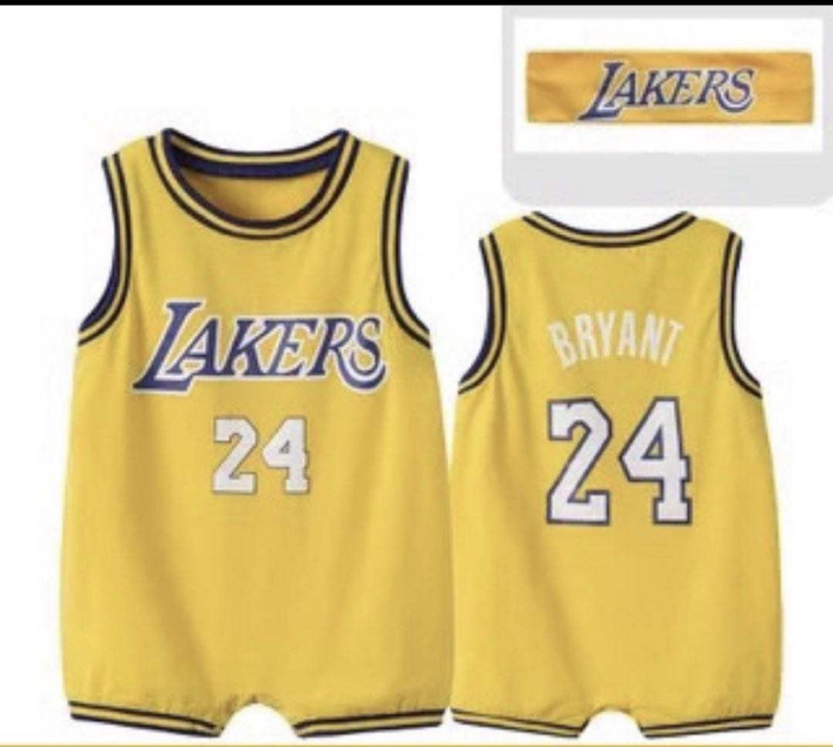 Adidas Yellow 'Bryant' Lakers Romper - Infant, Best Price and Reviews