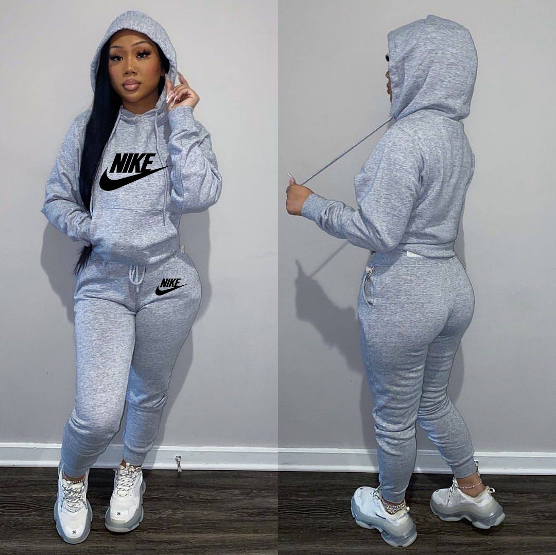 Hooded Nike Tracksuit Set - IR Fashion