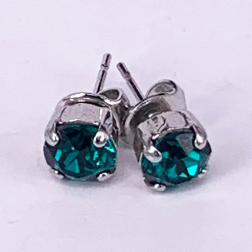 Swarovski Crystal Studs - Emerald