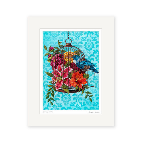 Flourish, A4  unframed print, Angie Dennis.