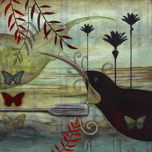 The huia's guardian - Box Print - Kathryn Furniss