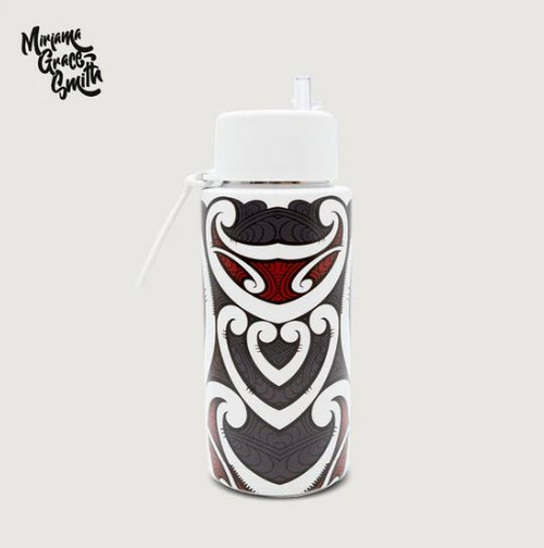 Drink Bottle - Straw Lid - He Waka Eke Noa
