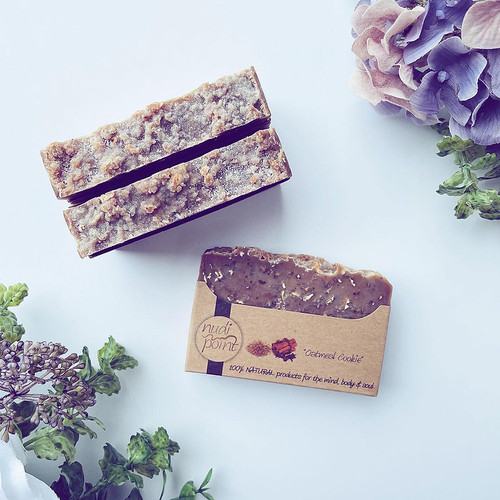 Oatmeal Cookie Exfoliating Body Bar from Nudi Point.