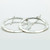 silver pirori hoop earrings, hand made in NZ, Justin Ferguson,