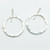 silver pirori hoop earrings, hand made in NZ, Justin Ferguson,