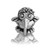 Sterling silver kiwi mascot charm from Evolve New Zealand.