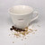 cream ceramic mug, 350ml capacity, whanau stamp,
