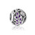 Lavendar sterling silver, enamel and cubic zirconia charm from Evolve New Zealand.