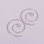 Silver spiral earrings by Ali Shannon. Made in New Zealand.