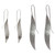 silver leaf earring - large by NZ jewellery designer Nick Feint, Stone Arrow