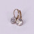 Yellow Gold  Swarovski Crystal Loops - Silver Shade