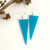 Aqua resin kowhaiwhai triangle earrings