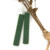Long rectangle pounamu green resin earrings with a whale tail design