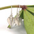 Sterling silver beech tree seed earrings made in New Zealand by Bob Wyber.