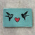 Large Tile - 2 Birds with Heart Blue